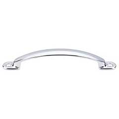 Top Knobs [M1864] Die Cast Zinc Cabinet Pull Handle - Arendal Series - Oversized - Polished Chrome Finish - 5 1/16&quot; C/C - 6 3/4&quot; L