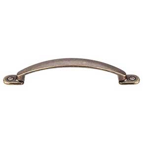 Top Knobs [M474] Die Cast Zinc Cabinet Pull Handle - Arendal Series - Oversized - German Bronze Finish - 5 1/16" C/C - 6 3/4" L