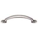 Top Knobs [M475] Die Cast Zinc Cabinet Pull Handle - Arendal Series - Standard Size - Pewter Antique Finish - 3 3/4&quot; C/C - 5&quot; L