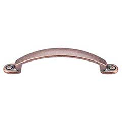 Top Knobs [M477] Die Cast Zinc Cabinet Pull Handle - Arendal Series - Standard Size - Antique Copper Finish - 3 3/4&quot; C/C - 5&quot; L