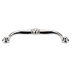 Top Knobs [M1297] Die Cast Zinc Cabinet Pull Handle - Voss Series - Oversized - Polished Nickel Finish - 5 1/16&quot; C/C - 5 5/8&quot; L
