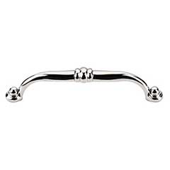 Top Knobs [M1297] Die Cast Zinc Cabinet Pull Handle - Voss Series - Oversized - Polished Nickel Finish - 5 1/16" C/C - 5 5/8" L