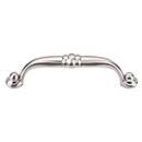 Top Knobs [M1326] Die Cast Zinc Cabinet Pull Handle - Voss Series - Standard Size - Brushed Satin Nickel Finish - 3 3/4" C/C - 4 5/16" L