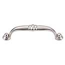 Top Knobs [M1326] Die Cast Zinc Cabinet Pull Handle - Voss Series - Standard Size - Brushed Satin Nickel Finish - 3 3/4&quot; C/C - 4 5/16&quot; L