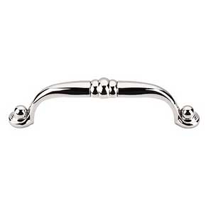 Top Knobs [M1327] Die Cast Zinc Cabinet Pull Handle - Voss Series - Standard Size - Polished Nickel Finish - 3 3/4" C/C - 4 5/16" L
