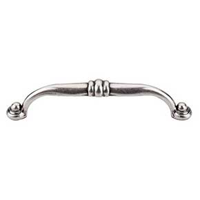 Top Knobs [M479] Die Cast Zinc Cabinet Pull Handle - Voss Series - Oversized - Pewter Antique Finish - 5 1/16" C/C - 5 5/8" L