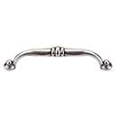 Top Knobs [M479] Die Cast Zinc Cabinet Pull Handle - Voss Series - Oversized - Pewter Antique Finish - 5 1/16&quot; C/C - 5 5/8&quot; L