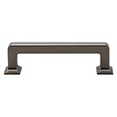 Top Knobs [TK703AG] Die Cast Zinc Cabinet Pull Handle - Ascendra Series - Standard Size - Ash Gray Finish - 3 3/4" C/C - 4 7/16" L