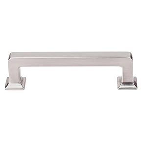 Top Knobs [TK703BSN] Die Cast Zinc Cabinet Pull Handle - Ascendra Series - Standard Size - Brushed Satin Nickel Finish - 3 3/4" C/C - 4 7/16" L