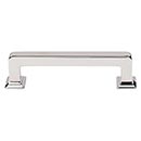 Top Knobs [TK703PN] Die Cast Zinc Cabinet Pull Handle - Ascendra Series - Standard Size - Polished Nickel Finish - 3 3/4&quot; C/C - 4 7/16&quot; L