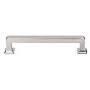 Top Knobs [TK704BSN] Die Cast Zinc Cabinet Pull Handle - Ascendra Series - Oversized - Brushed Satin Nickel Finish - 5 1/16" C/C - 5 11/16" L