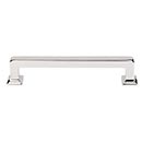 Top Knobs [TK704PN] Die Cast Zinc Cabinet Pull Handle - Ascendra Series - Oversized - Polished Nickel Finish - 5 1/16" C/C - 5 11/16" L