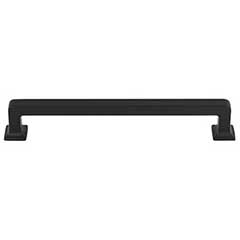 Top Knobs [TK705BLK] Die Cast Zinc Cabinet Pull Handle - Ascendra Series - Oversized - Flat Black Finish - 6 5/16" C/C - 7" L
