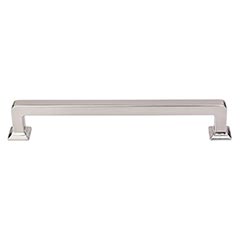 Top Knobs [TK705BSN] Die Cast Zinc Cabinet Pull Handle - Ascendra Series - Oversized - Brushed Satin Nickel Finish - 6 5/16&quot; C/C - 7&quot; L