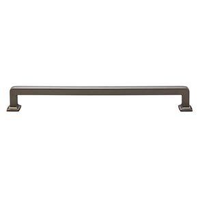 Top Knobs [TK706AG] Die Cast Zinc Cabinet Pull Handle - Ascendra Series - Oversized - Ash Gray Finish - 9" C/C - 9 11/16" L