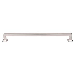 Top Knobs [TK706BSN] Die Cast Zinc Cabinet Pull Handle - Ascendra Series - Oversized - Brushed Satin Nickel Finish - 9" C/C - 9 11/16" L