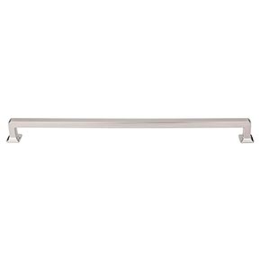 Top Knobs [TK708BSN] Die Cast Zinc Cabinet Pull Handle - Ascendra Series - Oversized - Brushed Satin Nickel Finish - 12" C/C - 12 5/8" L