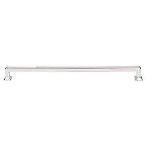 Top Knobs [TK708PN] Die Cast Zinc Cabinet Pull Handle - Ascendra Series - Oversized - Polished Nickel Finish - 12" C/C - 12 5/8" L