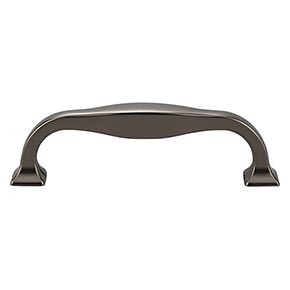 Top Knobs [TK722AG] Die Cast Zinc Cabinet Pull Handle - Contour Series - Standard Size - Ash Gray Finish - 3 3/4" C/C - 4 5/16" L
