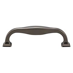 Top Knobs [TK722AG] Die Cast Zinc Cabinet Pull Handle - Contour Series - Standard Size - Ash Gray Finish - 3 3/4" C/C - 4 5/16" L