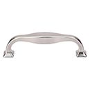 Top Knobs [TK722BSN] Die Cast Zinc Cabinet Pull Handle - Contour Series - Standard Size - Brushed Satin Nickel Finish - 3 3/4" C/C - 4 5/16" L