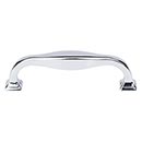 Top Knobs [TK722PC] Die Cast Zinc Cabinet Pull Handle - Contour Series - Standard Size - Polished Chrome Finish - 3 3/4" C/C - 4 5/16" L