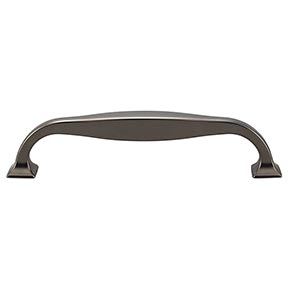 Top Knobs [TK723AG] Die Cast Zinc Cabinet Pull Handle - Contour Series - Oversized - Ash Gray Finish - 5 1/16" C/C - 5 9/16" L