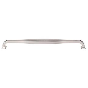 Top Knobs [TK726BSN] Die Cast Zinc Cabinet Pull Handle - Contour Series - Oversized - Brushed Satin Nickel Finish - 12" C/C - 12 9/16" L
