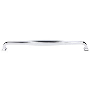 Top Knobs [TK726PC] Die Cast Zinc Cabinet Pull Handle - Contour Series - Oversized - Polished Chrome Finish - 12" C/C - 12 9/16" L