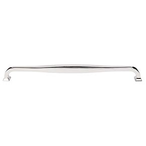 Top Knobs [TK726PN] Die Cast Zinc Cabinet Pull Handle - Contour Series - Oversized - Polished Nickel Finish - 12" C/C - 12 9/16" L