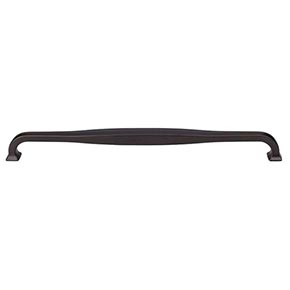 Top Knobs [TK726SAB] Die Cast Zinc Cabinet Pull Handle - Contour Series - Oversized - Sable Finish - 12" C/C - 12 9/16" L