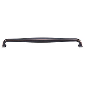 Top Knobs [TK726UM] Die Cast Zinc Cabinet Pull Handle - Contour Series - Oversized - Umbrio Finish - 12" C/C - 12 9/16" L
