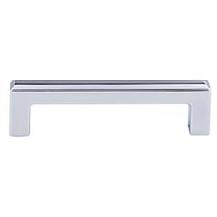 Top Knobs [TK672PC] Die Cast Zinc Cabinet Pull Handle - Podium Series - Standard Size - Polished Chrome Finish - 3 3/4" C/C - 4 1/4" L