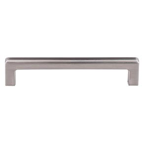 Top Knobs [TK673BSN] Die Cast Zinc Cabinet Pull Handle - Podium Series - Oversized - Brushed Satin Nickel Finish - 5 1/16" C/C - 5 1/2" L
