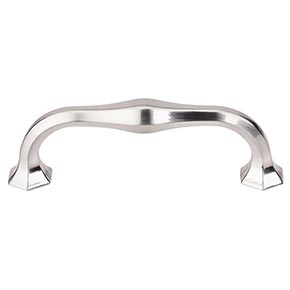 Top Knobs [TK714BSN] Die Cast Zinc Cabinet Pull Handle - Spectrum Series - Standard Size - Brushed Satin Nickel Finish - 3 3/4" C/C - 4 7/16" L