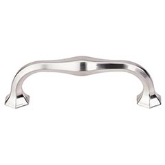 Top Knobs [TK714BSN] Die Cast Zinc Cabinet Pull Handle - Spectrum Series - Standard Size - Brushed Satin Nickel Finish - 3 3/4" C/C - 4 7/16" L