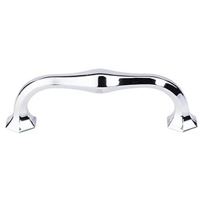 Top Knobs [TK714PC] Die Cast Zinc Cabinet Pull Handle - Spectrum Series - Standard Size - Polished Chrome Finish - 3 3/4" C/C - 4 7/16" L