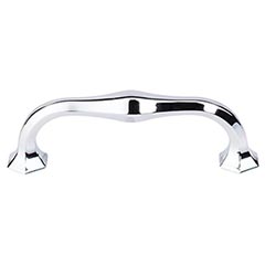 Top Knobs [TK714PC] Die Cast Zinc Cabinet Pull Handle - Spectrum Series - Standard Size - Polished Chrome Finish - 3 3/4&quot; C/C - 4 7/16&quot; L