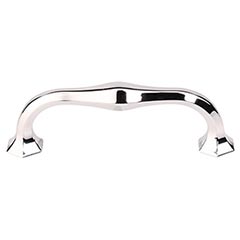 Top Knobs [TK714PN] Die Cast Zinc Cabinet Pull Handle - Spectrum Series - Standard Size - Polished Nickel Finish - 3 3/4" C/C - 4 7/16" L
