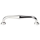 Top Knobs [TK715PN] Die Cast Zinc Cabinet Pull Handle - Spectrum Series - Oversized - Polished Nickel Finish - 5 1/16&quot; C/C - 5 3/4&quot; L