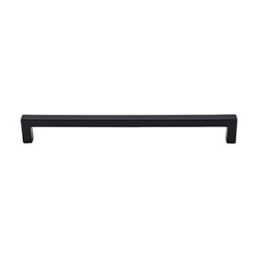 Top Knobs [M1153] Die Cast Zinc Cabinet Pull Handle - Square Bar Pull Series - Oversized - Black Finish - 8 13/16" C/C - 9 1/4" L