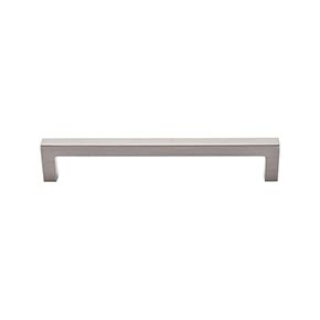 Top Knobs [M1155] Die Cast Zinc Cabinet Pull Handle - Square Bar Pull Series - Oversized - Brushed Satin Nickel Finish - 6 5/16" C/C - 6 3/4" L