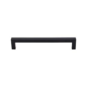 Top Knobs [M1156] Die Cast Zinc Cabinet Pull Handle - Square Bar Pull Series - Oversized - Black Finish - 6 5/16" C/C - 6 3/4" L