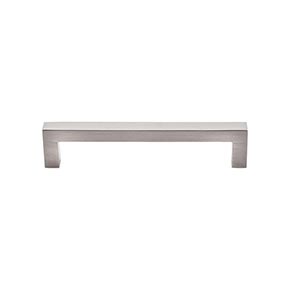 Top Knobs [TK-M1158] Die Cast Zinc Cabinet Pull Handle - Square Bar Pull Series - Oversized - Brushed Satin Nickel Finish - 5 1/16" C/C - 5 7/16" L
