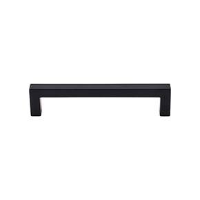 Top Knobs [TK-M1159] Die Cast Zinc Cabinet Pull Handle - Square Bar Pull Series - Oversized - Black Finish - 5 1/16" C/C - 5 7/16" L