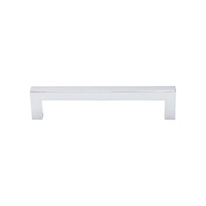 Top Knobs [TK-M1160] Die Cast Zinc Cabinet Pull Handle - Square Bar Pull Series - Oversized - Polished Chrome Finish - 5 1/16" C/C - 5 7/16" L