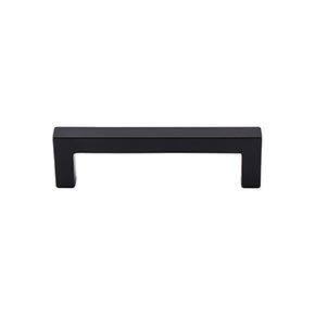 Top Knobs [TK-M1162] Die Cast Zinc Cabinet Pull Handle - Square Bar Pull Series - Standard Size - Black Finish - 3 3/4" C/C - 4 3/16" L