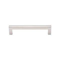 Top Knobs [M1284] Die Cast Zinc Cabinet Pull Handle - Square Bar Pull Series - Oversized - Polished Nickel Finish - 5 1/16&quot; C/C - 5 7/16&quot; L