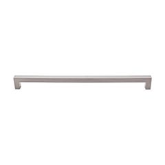 Top Knobs [M1838] Die Cast Zinc Cabinet Pull Handle - Square Bar Pull Series - Oversized - Brushed Satin Nickel Finish - 12&quot; C/C - 12 1/2&quot; L