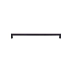 Top Knobs [M2139] Die Cast Zinc Cabinet Pull Handle - Square Bar Pull Series - Oversized - Black Finish - 17 5/8" C/C - 18" L